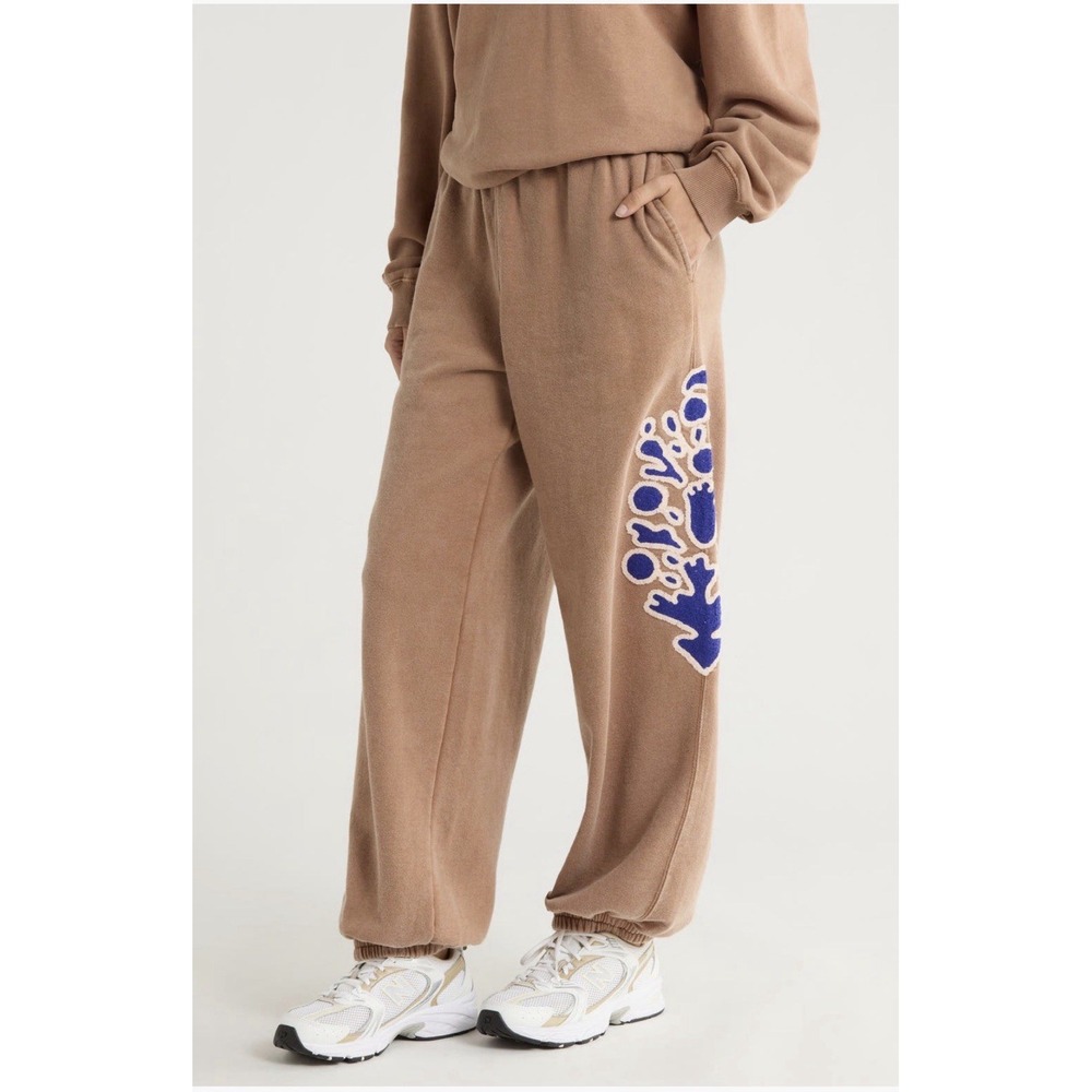 FP Movement Free People All Star Embroidered Sweatpants NWT Small